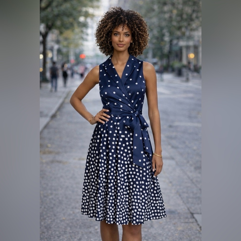 Anne Klein polka dot dress